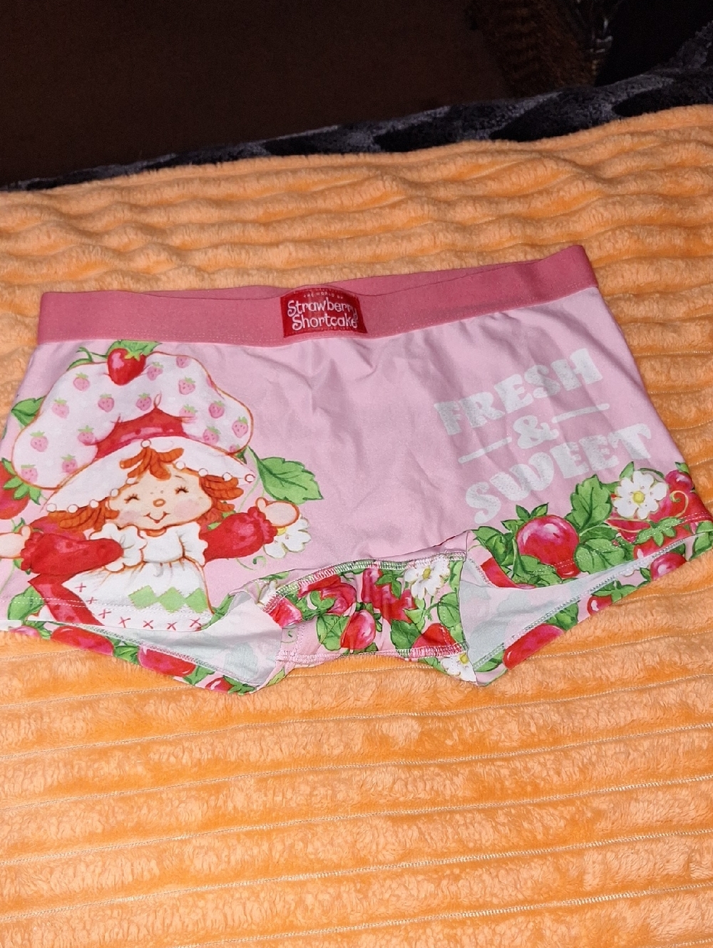 Strawberry Shortcake Pink & Red Girls' Cotton Hipster Panties